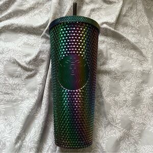 Rainbow studded Starbucks tumbler